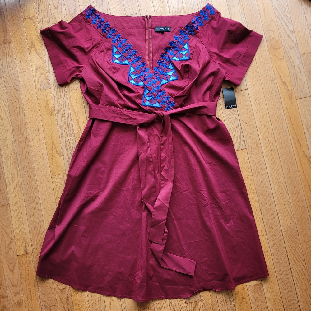 Eloquii V-Neck Dress